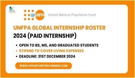 UNFPA Internship Programme 2022/2023 | All Global Updates